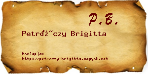 Petróczy Brigitta névjegykártya